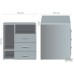 Side cabinet SL-405 (680x600x750mm) elm liberty