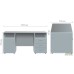 SL-84 Desk with 2 pedestals (1500x720x750mm) Liberty elm
