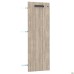 SIG-711 chipboard door R for SIG10 cabinet (392x1080x18mm), lock, black handle/Smoked Liberty Elm