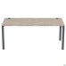 SIG-222R executive desk (2000×800×750 mm) Black graphite/Liberty elm