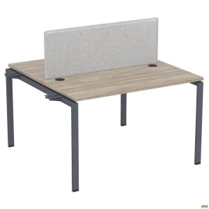 Елемент станції з кронштейнами одинар.+Перегор SIG-505 (1587х1200х750) Чорний граф/В'яз Ліберті/Сірий
