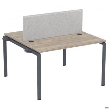 Елемент станції з кронштейнами одинар.+Перегор SIG-505 (1587х1200х750) Чорний граф/В'яз Ліберті/Сірий