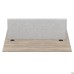 Worktop for docking station with short crossbar + divider SIG-525 (1587x1200x750) Black graphite/Ash Liberty/Grey