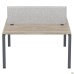SIG-163 Workstation with partition (1187x1600x750) Black graphite/Liberty elm/Grey