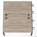 Station element with single brackets SIG-530 (1187x1600x750), black graphite/Liberty elm