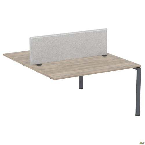 SIG-545 add-on station element with shortened crossbars and partition (1587x1600x750) Black graphite/Wiz Liberty/Grey