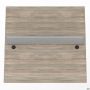 Worktop for docking station with short crossbar + divider SIG-553 (1187x1600x750) Black graphite/Ash Liberty/Grey