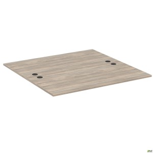 Docking station worktop with short crossbar SIG-552 (1587x1600x750) Black graphite/Ash Liberty