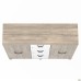 Locker cabinet SIG-606 (1450x420x1400mm) Black graphite/Smoked Liberty Elm/White