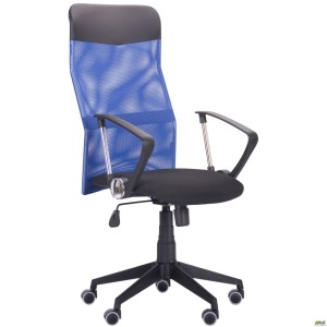 Ultra chair, A-1 seat / blue mesh back, black Skaden insert
