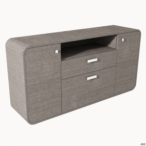 Chest of drawers AT-900 (1620x420x830) Grey wenge / graphite