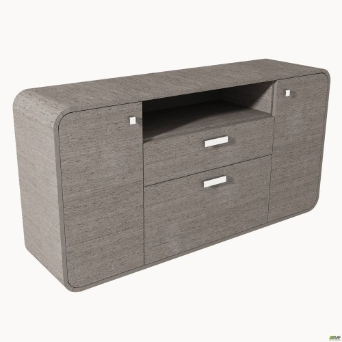 Chest of drawers AT-900 (1620x420x830) Grey wenge / graphite