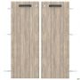 Дверь SIG-714 ДСП R+L для SIG12.601 (792х1090х18мм) с замком, ручки черные / Вяз Либерти Дымчатый