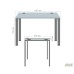 SIG-100 writing desk, 25mm chipboard (1187×680×750 mm), Black graphite/Smoky Liberty elm