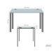 SIG-101 writing desk, 25mm chipboard (1287×680×750 mm), Black graphite/Smoky Liberty elm
