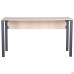 Pluto computer desk (1380x600x750H) Oak Endgrain/Black Graphite