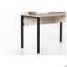 Pluto Top SH computer desk (1380×600×750 mm), Oak Endgrain/Black graphite