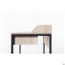 Pluto Top SH computer desk (1380×600×750 mm), Oak Endgrain/Black graphite