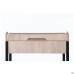 Pluto Top SH computer desk (1380×600×750 mm), Oak Endgrain/Black graphite