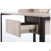 Pluto Top SH computer desk (1380×600×750 mm), Oak Endgrain/Black graphite