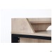 Pluto Top SH computer desk (1380×600×750 mm), Oak Endgrain/Black graphite