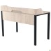 Pluto Top SH computer desk (1380×600×750 mm), Oak Endgrain/Black graphite