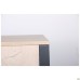 Pluto computer desk (1200x600x750) Oak Endgrain/Black Graphite
