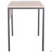 Pluto computer desk (1200x600x750) Oak Endgrain/Black Graphite