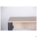 Pluto computer desk (1200x600x750) Oak Endgrain/Black Graphite