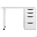 Blond BL-102 computer desk (1200x600x750) White Pearl / White Beige
