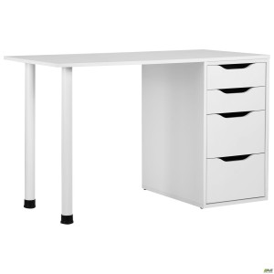 Стіл комп'ютерний Blond BL-102 (1200х600х750) Білий Перл / Білий беж