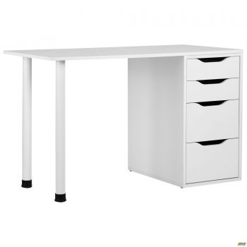 Blond BL-102 computer desk (1200x600x750) White Pearl / White Beige