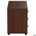Mobile pedestal MG-408L (1046x450x620mm), dark walnut (assembled)