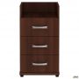 Side pedestal MG-411 (420x480x725mm), dark walnut (assembled)