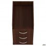 Side pedestal MG-411 (420x480x725mm), dark walnut (assembled)