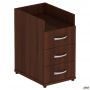 Side pedestal MG-411 (420x480x725mm), dark walnut (assembled)