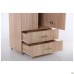 Roma R-302 wardrobe (765x520x1790) Sonoma Oak