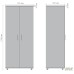 Roma R-301 wardrobe (765x520x1790) Sonoma Oak