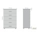Roma R-401 chest of drawers, oak sonoma