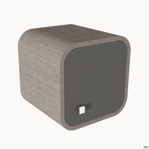 Ячейка навісна скло AT-502 (380х370х380) Венге сірий/графіт