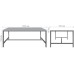 Coffee table Triton (1300x700x516mm) Sonoma Oak/Black Graphite