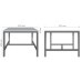 Coffee table Triton (600x600x456mm) Sonoma Oak/Black Graphite