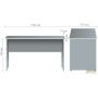 MG-103 office desk (1380x678x750mm), dark walnut