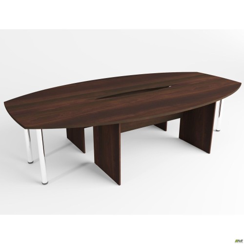 MG-252 conference table (3015x1640x750mm) dark walnut