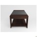 MG-315 coffee table (1200x600x450mm), dark walnut/anthracite insert
