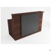 Reception Desk MG-511 (1600x790x1075mm) Dark walnut/anthracite insert