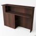 MG-531R reception desk return unit (400x1500x1075mm), dark walnut, right-hand