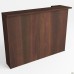 MG-531R reception desk return unit (400x1500x1075mm), dark walnut, right-hand