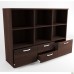 MG-630 document cabinet (1600x420x1200mm) dark walnut