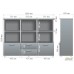 MG-630 document cabinet (1600x420x1200mm) dark walnut